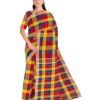 Multicolor Check Cotton Saree