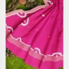 Cotton Pink Aari Saree - Cutwork - Image 2