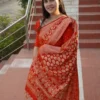 Red Banarasi Saree - Image 2
