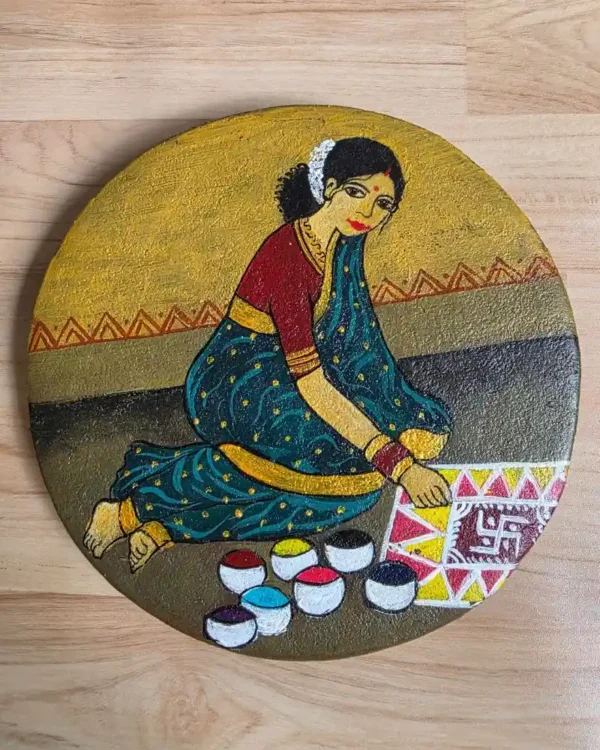 'Rangoli' Gobar Wall Painting