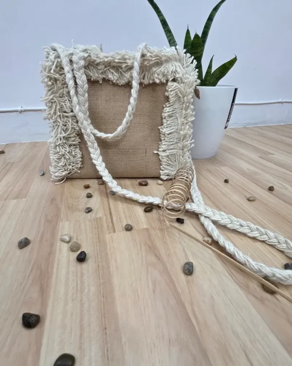 Jute Frill Bag