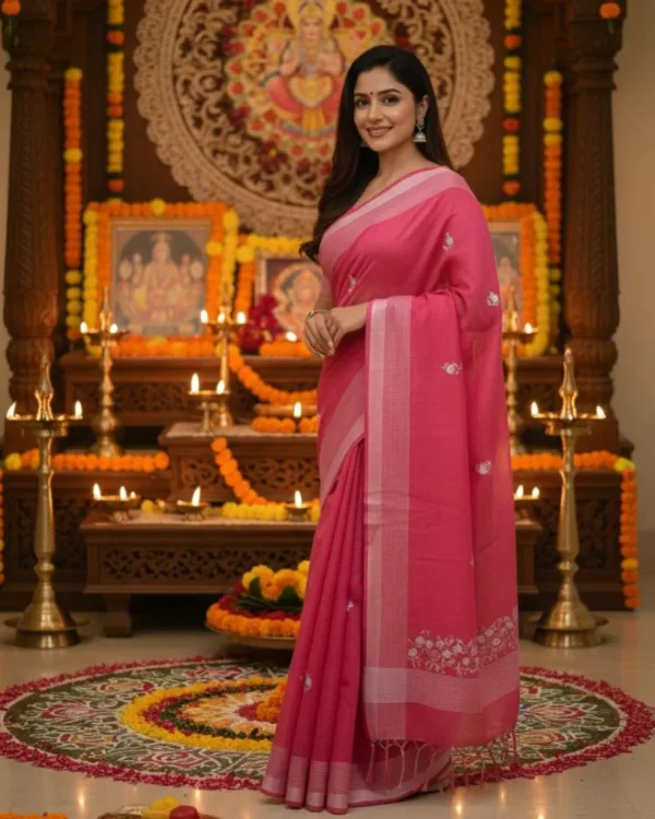 Suman Aari Saree - Cotton