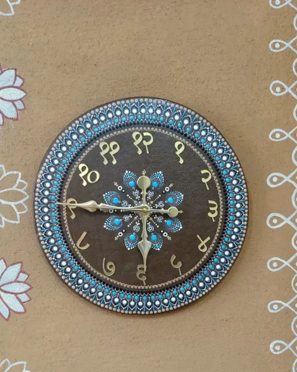 Gomaya – Blue Mandala Wall Clock (GH)