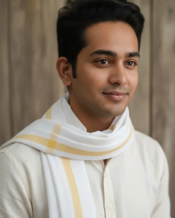 Golden border Gamcha