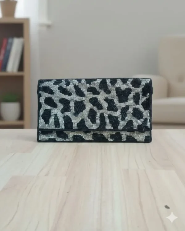 Globe Aari Clutch Bag