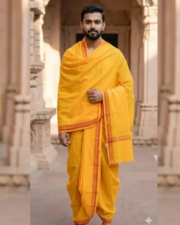 Yellow Dhoti-dupatta