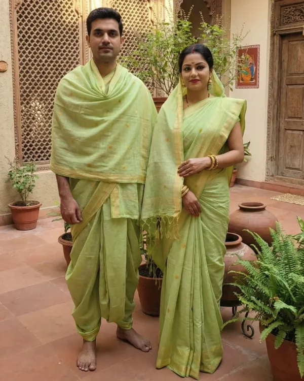 Pista Green Couple Set