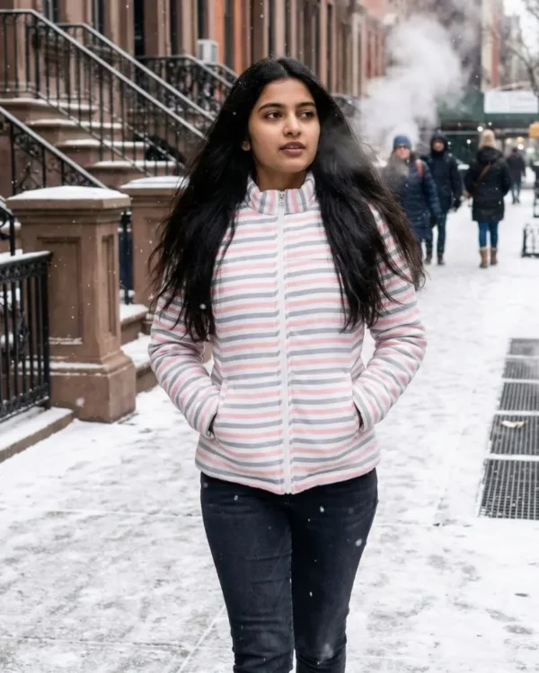 Striped Puffer Jacket