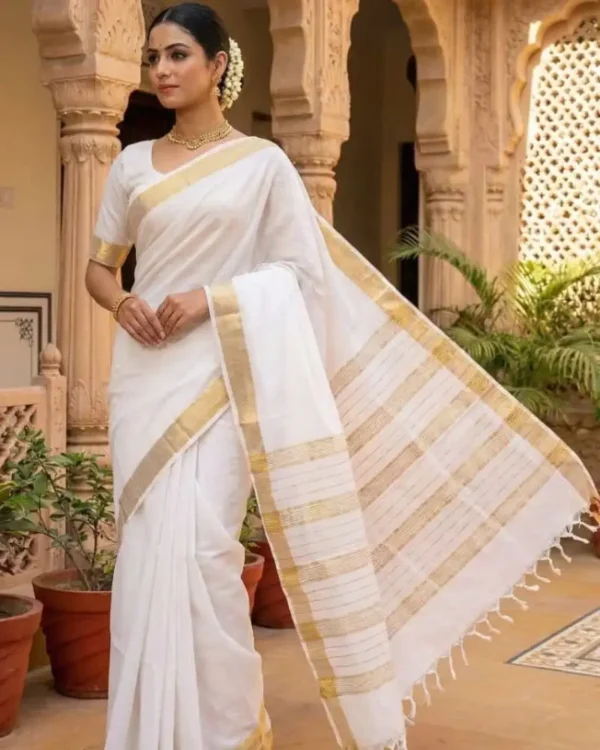 Gold Dobby Saree