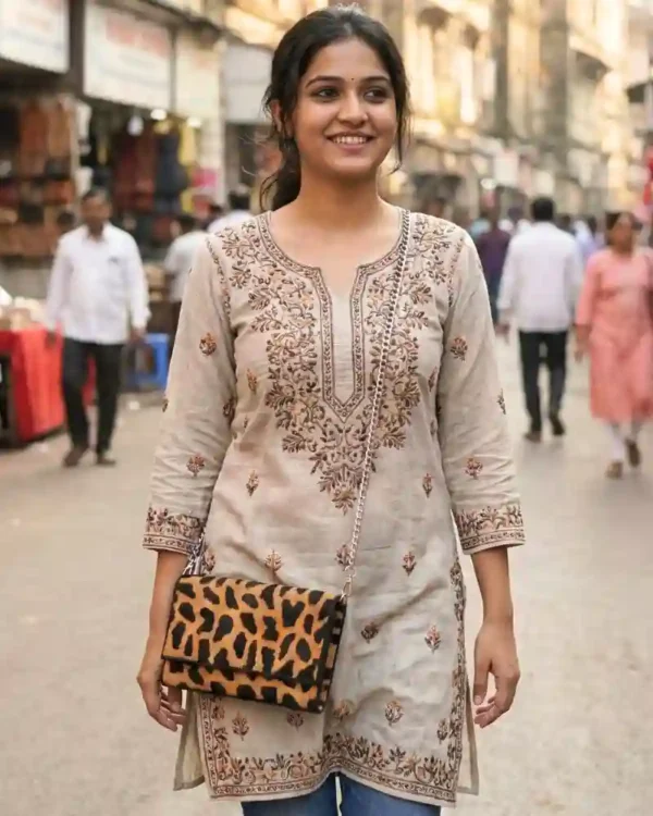 Orange Black Sling  Bag