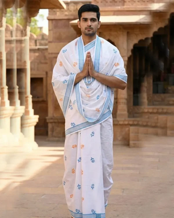 Block Print Dhoti Dupatta