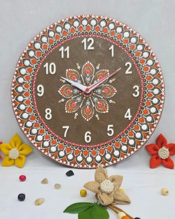 Gomaya – Pink Mandala Wall Clock (WE)