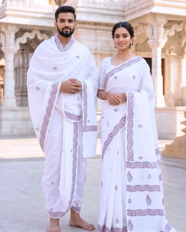 Saumya Block Print Couple Set