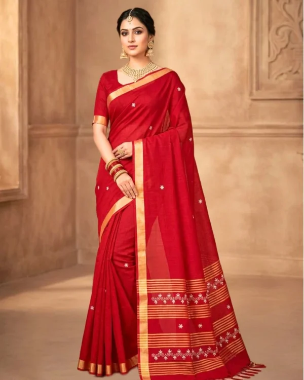 Meetha Red Aari Saree